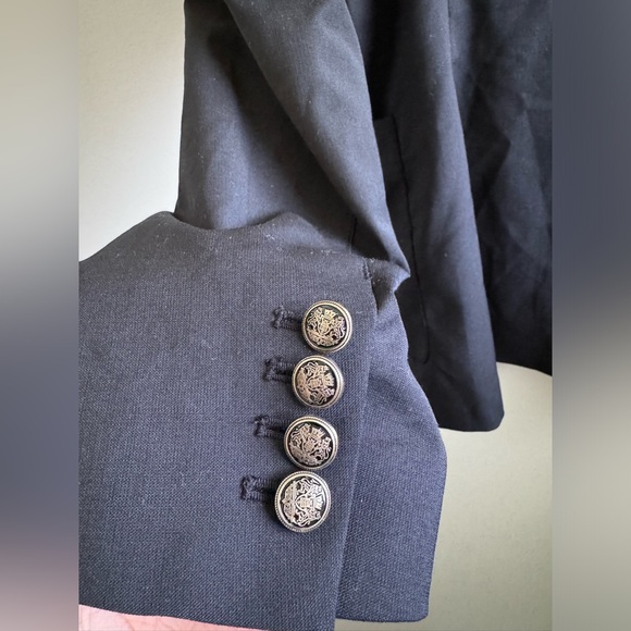 ARITZIA TALULA Exeter Boyfriend Blazer Wool Blend Jacket Black, size 8 - Picture 11 of 13